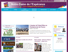 Tablet Screenshot of collegeprive-les-brouzils.fr